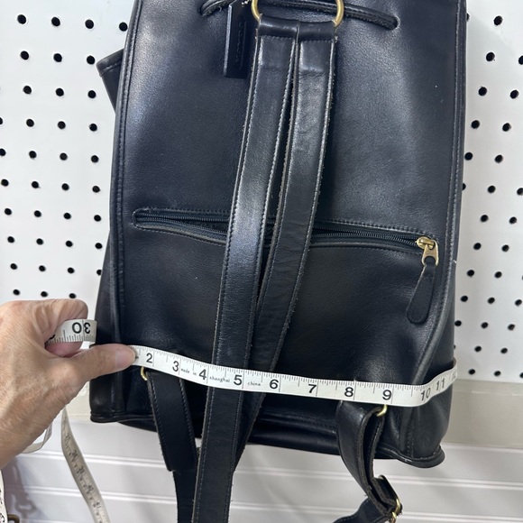 Vintage Coach Black Leather Backpack - Picture 15 of 16